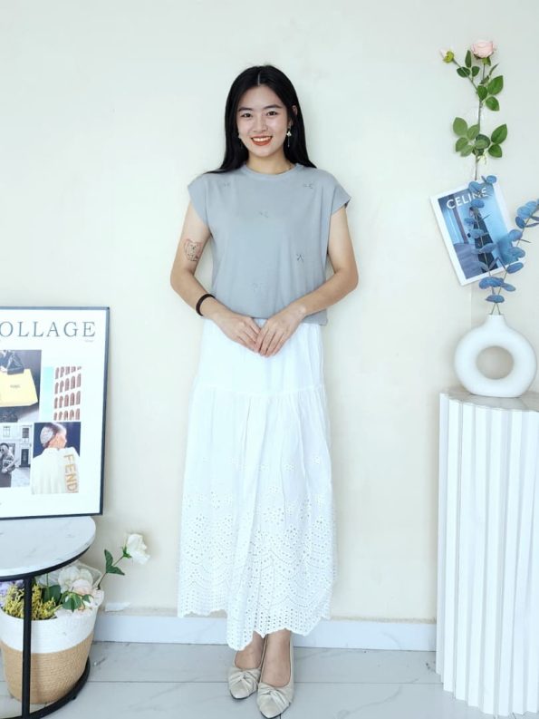 独家设计刺绣 Ribbon Top (7199) E