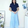 高品设计款桐花半裙 (3322)