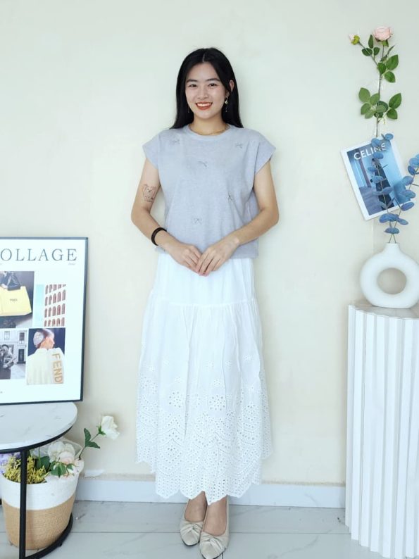 独家设计刺绣 Ribbon Top (7199) E