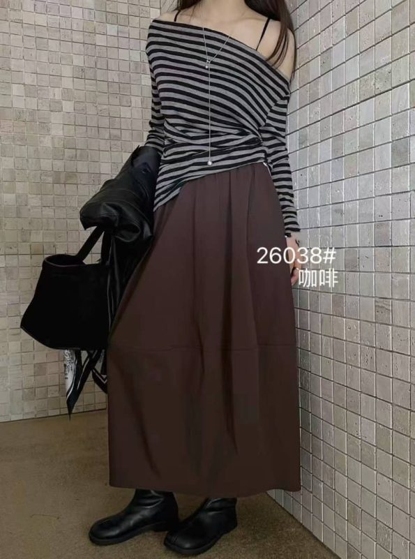 赤本韩日系Midi Skirt (26038)