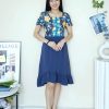 Batik Corak 西装布连身裙 (C5163)