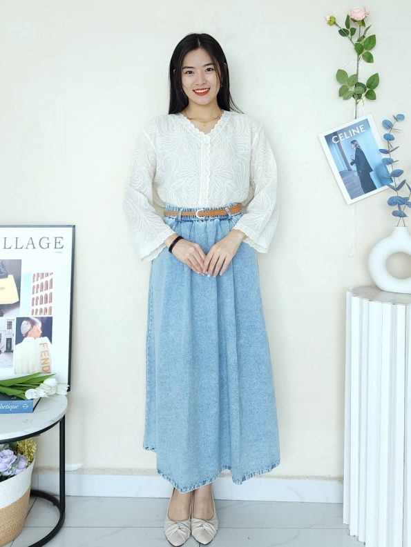 Premium Denim Skirt (9956)