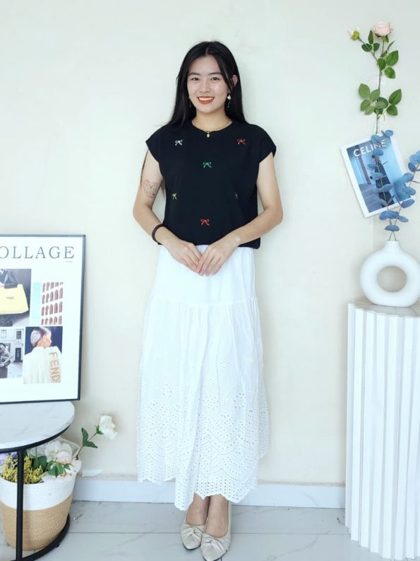 独家设计刺绣 Ribbon Top (7199) E
