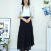 高品定制款桐花半身裙 (3326)