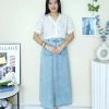 高品钩花桐花时装上衣 (8574)D22
