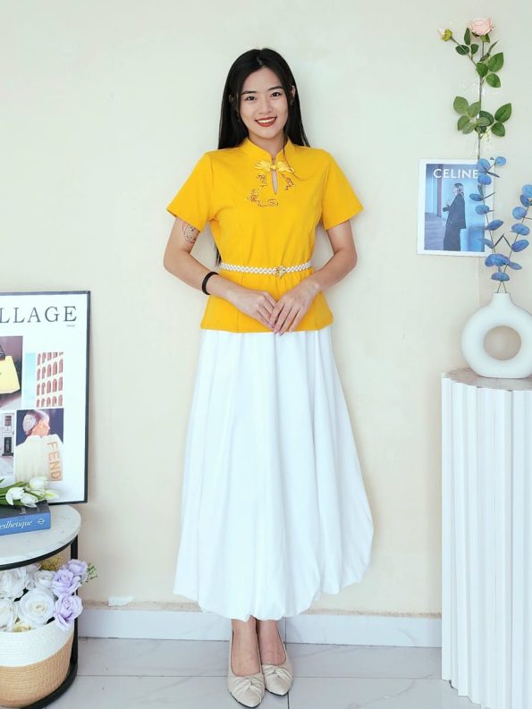 新中式刺绣 Super Cotton Top (309)