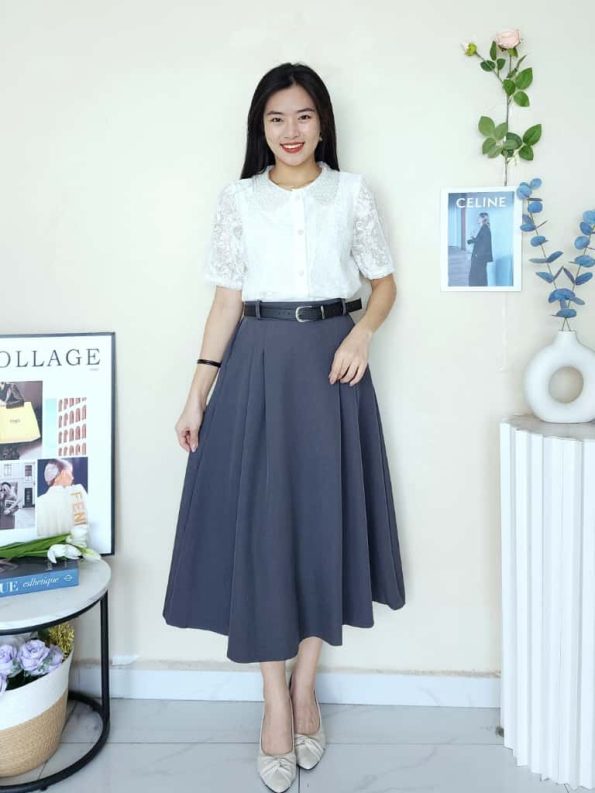 高品西装设计款 Midi Skirt (8811)D22