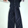 高品牛仔套装 (上衣+长裤) (6825)
