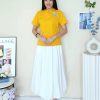 新中式刺绣花 Super Cotton Top (3088)A16