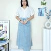 高品钩花桐花时装上衣 (8574)D22