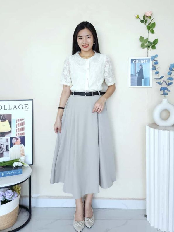 高品西装设计款 Midi Skirt (8811)D22