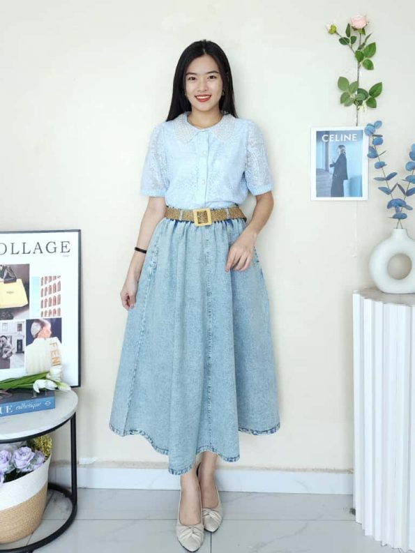 Premium Muji Denim Midi (2666)