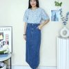 Premium Slim Denim Skirt (New Arrivals) (2669)A18