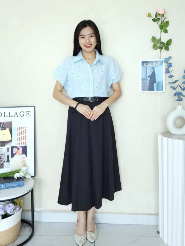 高品设计款西装 Midi Skirt (813)A18