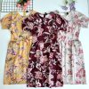 Premium Batik Floral Dress (N1036)C25