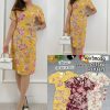 Premium Batik Floral Dress (N1036)C25