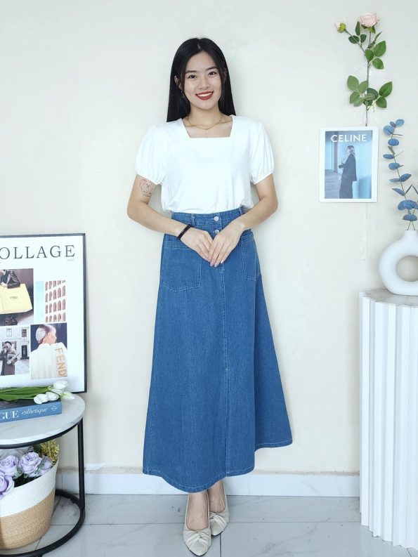 Premium Summer Denim Skirt (LA8382)