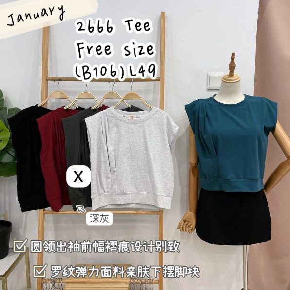 Zaara 袖 Super Cotton Top (JAN2666)