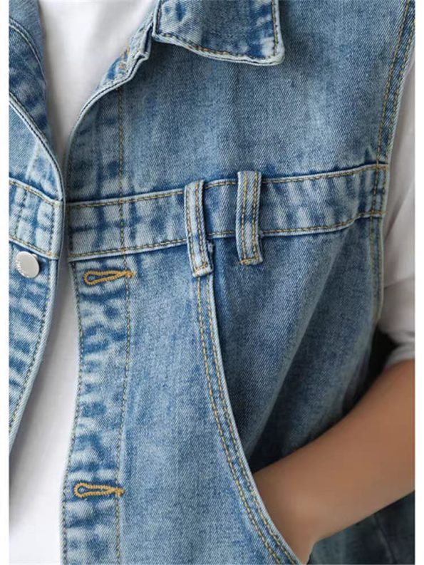高品Denim马甲外套 (9030)