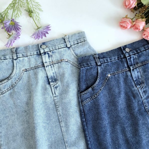 Premium Slim Denim Skirt (New Arrivals) (2669)A18