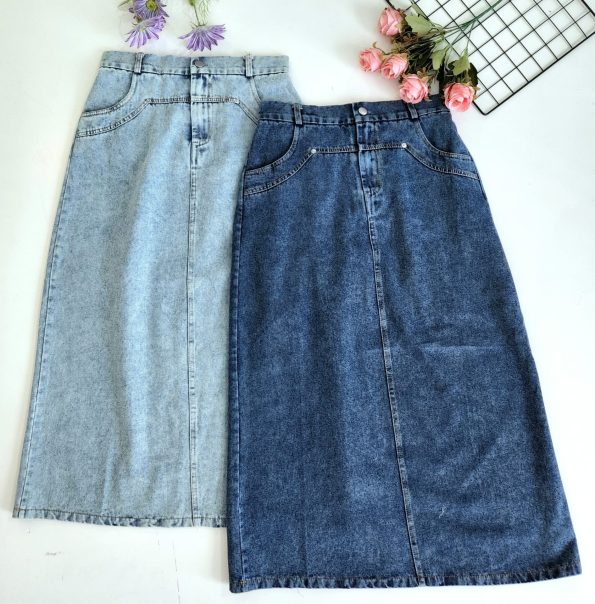 Premium Slim Denim Skirt (New Arrivals) (2669)A18