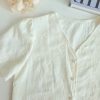 韩版V领embroidery时装上衣 (8659)