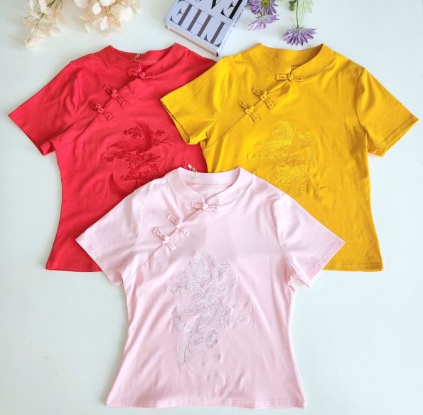 新中式刺绣 Super Cotton Top (307)A16