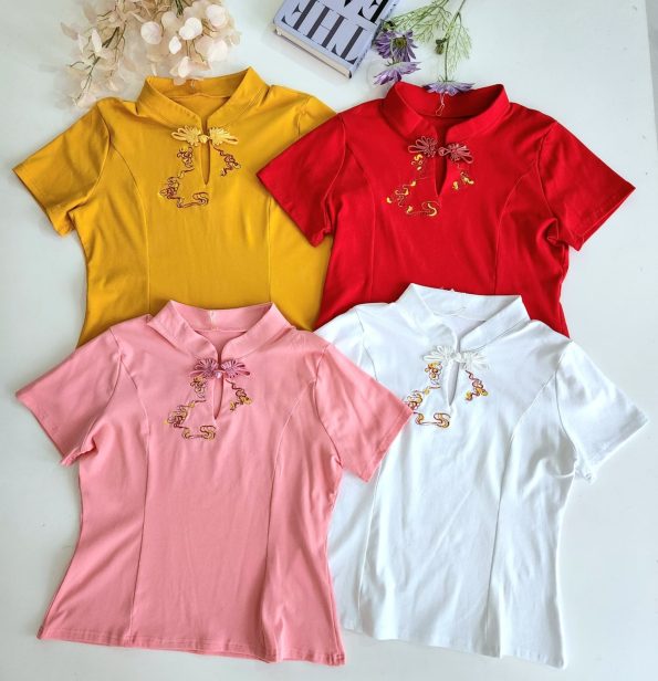 新中式刺绣 Super Cotton Top (309)