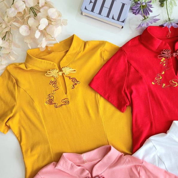 新中式刺绣 Super Cotton Top (309)