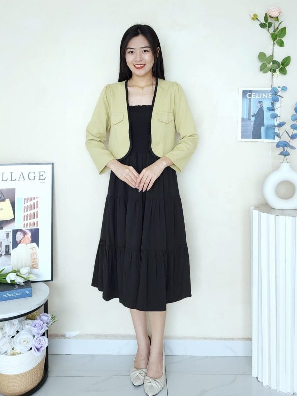 高品小香套装 (外套+连身裙) (8116)