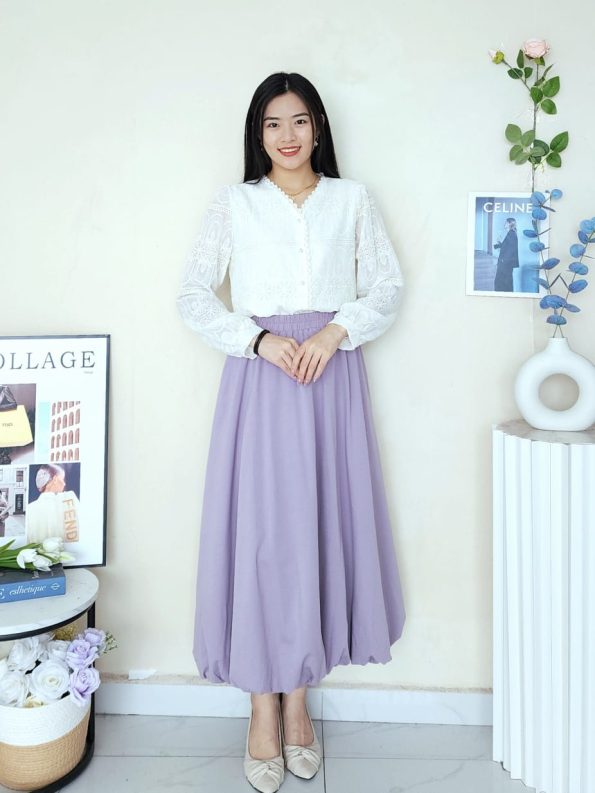 高品晕染桐花时装上衣 (8685)A14