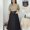 Premium Elegant Midi Skirt (1173) D22