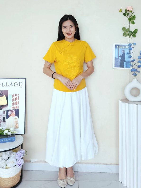 新中式刺绣 Super Cotton Top (307)A16