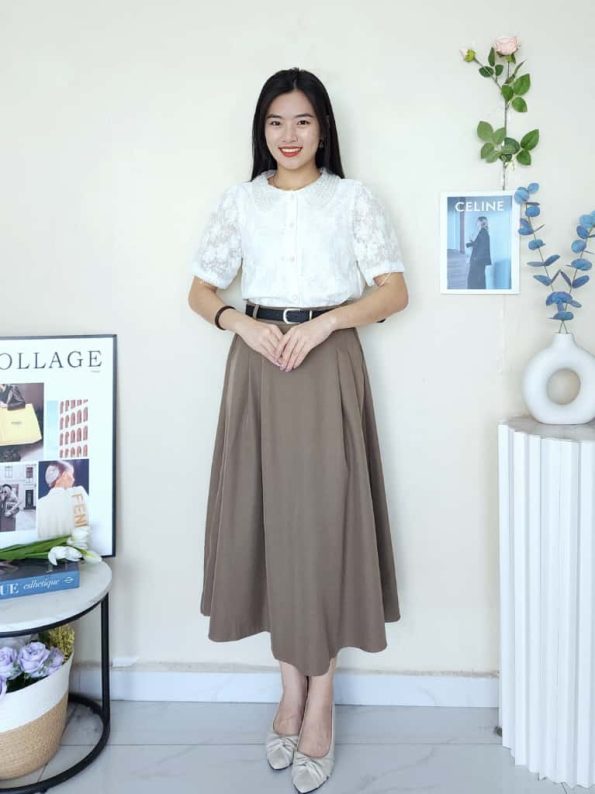 高品西装设计款 Midi Skirt (8811)D22