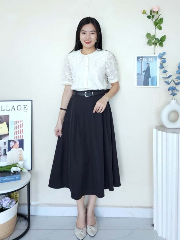 高品西装设计款 Midi Skirt (8811)D22