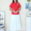 新中式刺绣花 Super Cotton Top (3088)A16