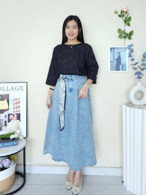 高品设计款 Denim Skirt (New Arrivals) (2670)