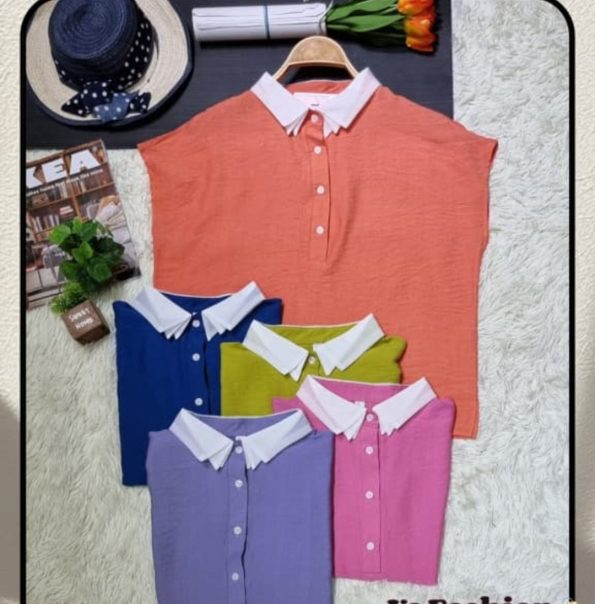 Premium Linen Korean Top (B8115)
