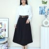 Premium Velvet Midi Skirt (9908)B31