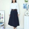 Premium Velvet Midi Skirt (9908)B31