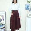Premium Velvet Midi Skirt (8807)B32