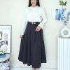Premium Velvet Midi Skirt (8807)B32