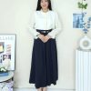 Premium Velvet Midi Skirt (8807)B32