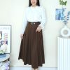 Premium Velvet Midi Skirt (8807)B32