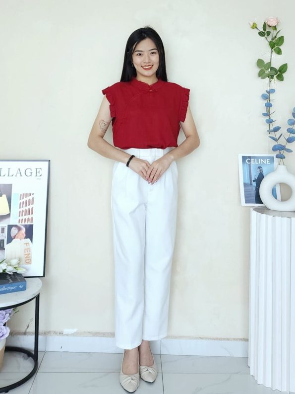 Premium Oriental Linen Top (824)
