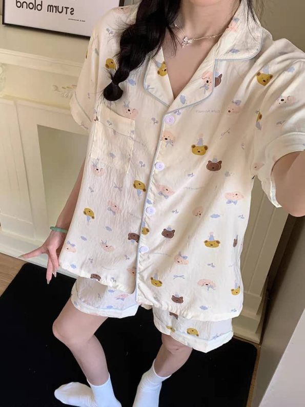 云朵面三件套居家服 (睡衣，长裤，短裤) (260)
