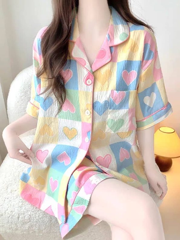 云朵面三件套居家服 (睡衣，长裤，短裤) (265)