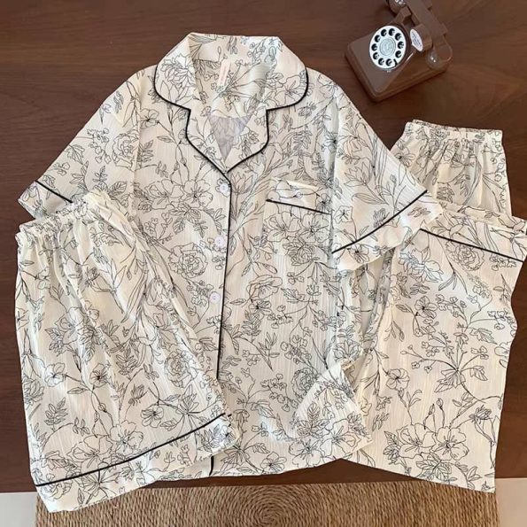 云朵面三件套居家服 (睡衣，长裤，短裤) (235)