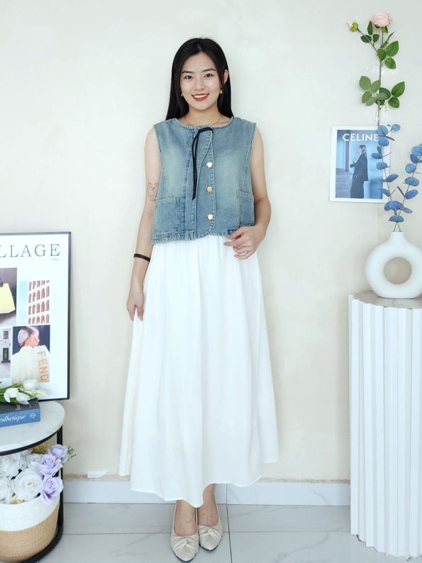 做货款Denim马甲外套衫 (639)